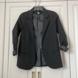 Bloomingdales Aqua suit jacket, gray with lining